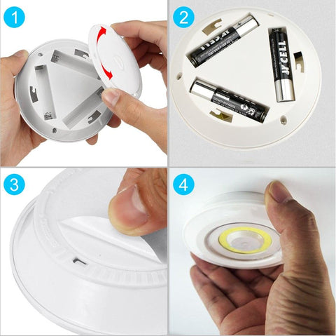 SET DE 3 LUCES LED - CONTROL REMOTO INALÁMBRICO
